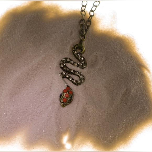 Snake eye. Brass snake pendant. - Picture 5 of 6